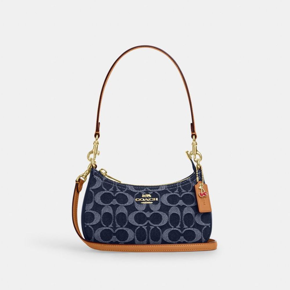 NWT Coach Outlet Teri Mini Crossbody Bag In Signature Denim